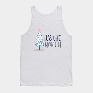 Christmas Tree Illustration Tank Top